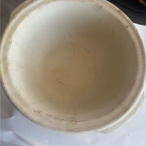 Vintage Pampered Chef Round Stoneware Baking Bowl